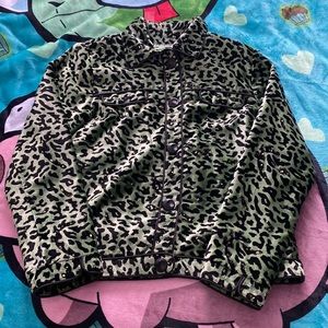Vintage blutique animal print jacket
